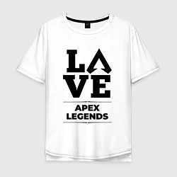 Футболка оверсайз мужская Apex Legends Love Classic, цвет: белый