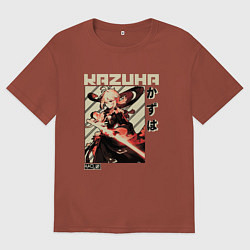 Мужская футболка оверсайз Kazuha геншин