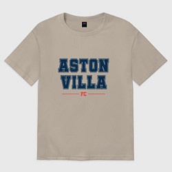 Футболка оверсайз мужская Aston Villa FC Classic, цвет: миндальный