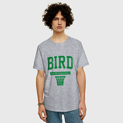 Футболка оверсайз мужская Bird - Boston, цвет: меланж — фото 2