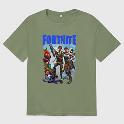 Мужская футболка оверсайз FORTNITE ПЕРСОНАЖИ ИГРЫ