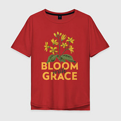 Мужская футболка оверсайз Bloom with grace