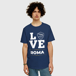 Футболка оверсайз мужская Roma Love Classic, цвет: тёмно-синий — фото 2