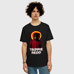 Футболка оверсайз мужская TRIPPIE REDD 1400, цвет: черный — фото 2