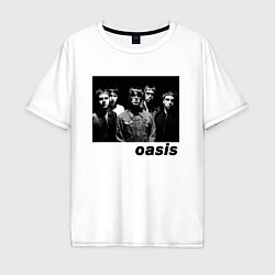 Мужская футболка оверсайз Черный принт OASIS