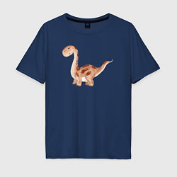 Мужская футболка оверсайз Маленький динозаврик Dino