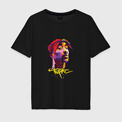 Мужская футболка оверсайз Tupac Color