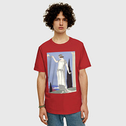 Футболка оверсайз мужская Robe du Soir, de Worth Муза, цвет: красный — фото 2