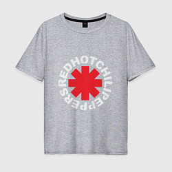 Футболка оверсайз мужская Peppers - Logo, цвет: меланж