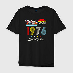 Мужская футболка оверсайз Винтаж 1976 ограниченная серия