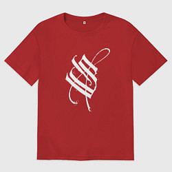 Мужская футболка оверсайз Stigmata эмблема