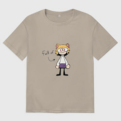 Футболка оверсайз мужская Full of neco arc, цвет: миндальный