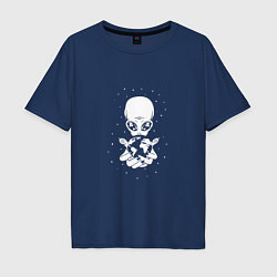 Мужская футболка оверсайз Space Alien