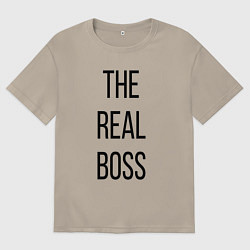 Мужская футболка оверсайз The real boss!