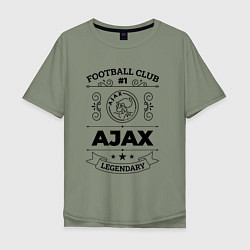Футболка оверсайз мужская Ajax: Football Club Number 1 Legendary, цвет: авокадо
