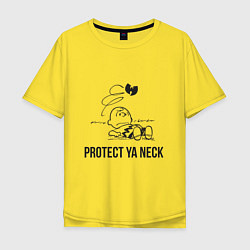 Футболка оверсайз мужская WU Protect Ya Neck, цвет: желтый