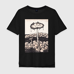 Мужская футболка оверсайз Dripping Mushroom