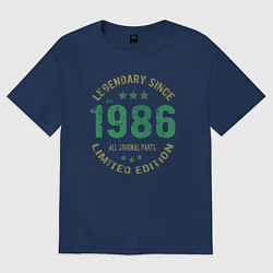 Мужская футболка оверсайз Легенда с 1986 года