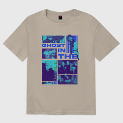 Мужская футболка оверсайз Призрак в доспехах экшен