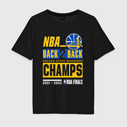 Мужская футболка оверсайз GOLDEN STATE WARRIORS NBA CHAMPION