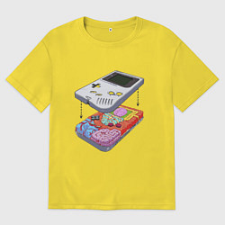 Мужская футболка оверсайз Game boy insides