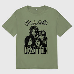 Мужская футболка оверсайз Led Zeppelin Black
