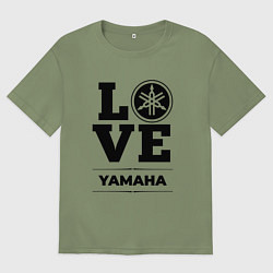 Футболка оверсайз мужская Yamaha Love Classic, цвет: авокадо