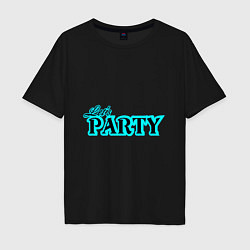 Мужская футболка оверсайз Lets party