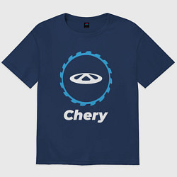 Футболка оверсайз мужская Chery в стиле Top Gear, цвет: тёмно-синий