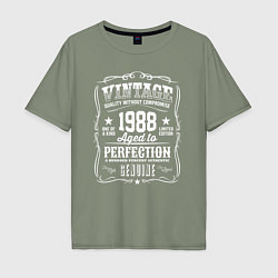Мужская футболка оверсайз Винтаж 1988 года, выдержанный до совершенства