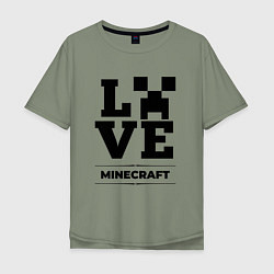 Мужская футболка оверсайз Minecraft love classic