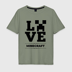 Мужская футболка оверсайз Minecraft love classic