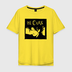 Футболка оверсайз мужская The Cure Роберт Смит, цвет: желтый