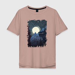 Мужская футболка оверсайз Джип и пропасть