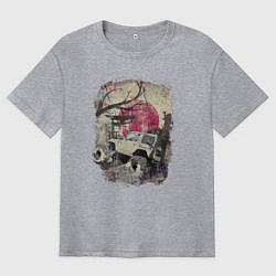 Мужская футболка оверсайз Бездорожье Азия