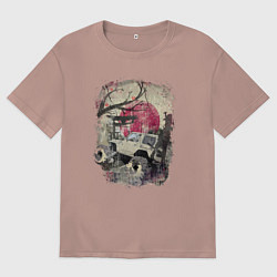 Мужская футболка оверсайз Бездорожье Азия