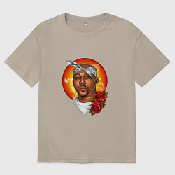 Мужская футболка оверсайз 2Pac rapper