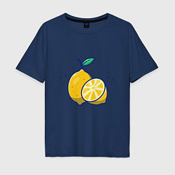 Мужская футболка оверсайз Вкусные Лимончики