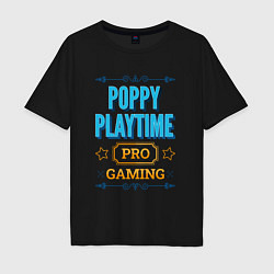 Футболка оверсайз мужская Игра Poppy Playtime pro gaming, цвет: черный