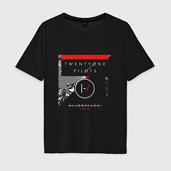 Футболка оверсайз мужская BLURRYFACE TOUR, цвет: черный