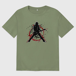 Мужская футболка оверсайз Анархия панк