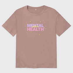 Мужская футболка оверсайз Mental health