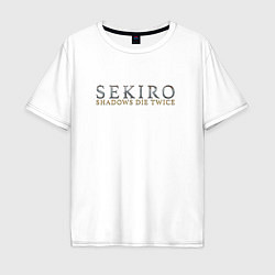 Футболка оверсайз мужская Секиро лого, цвет: белый