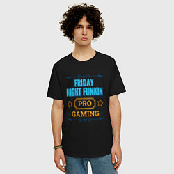 Футболка оверсайз мужская Игра Friday Night Funkin pro gaming, цвет: черный — фото 2