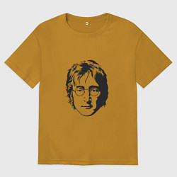 Мужская футболка оверсайз Битлз - Джон Леннон