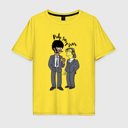 Мужская футболка оверсайз Pulp Simpsons - Tarantino