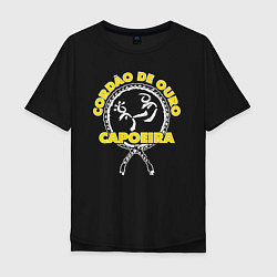 Футболка оверсайз мужская Capoeira - Cordao de ouro, цвет: черный