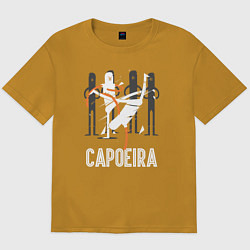 Футболка оверсайз мужская Capoeira - contactless combat, цвет: горчичный