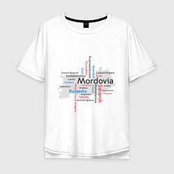 Мужская футболка оверсайз Republic of Mordovia