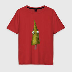 Мужская футболка оверсайз Удивленная елка